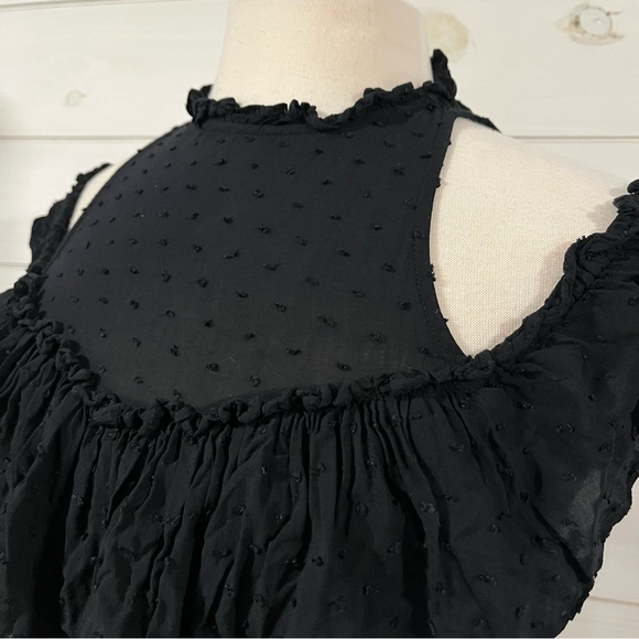 Express Black Ruffled Blouse - Picture 2 of 6